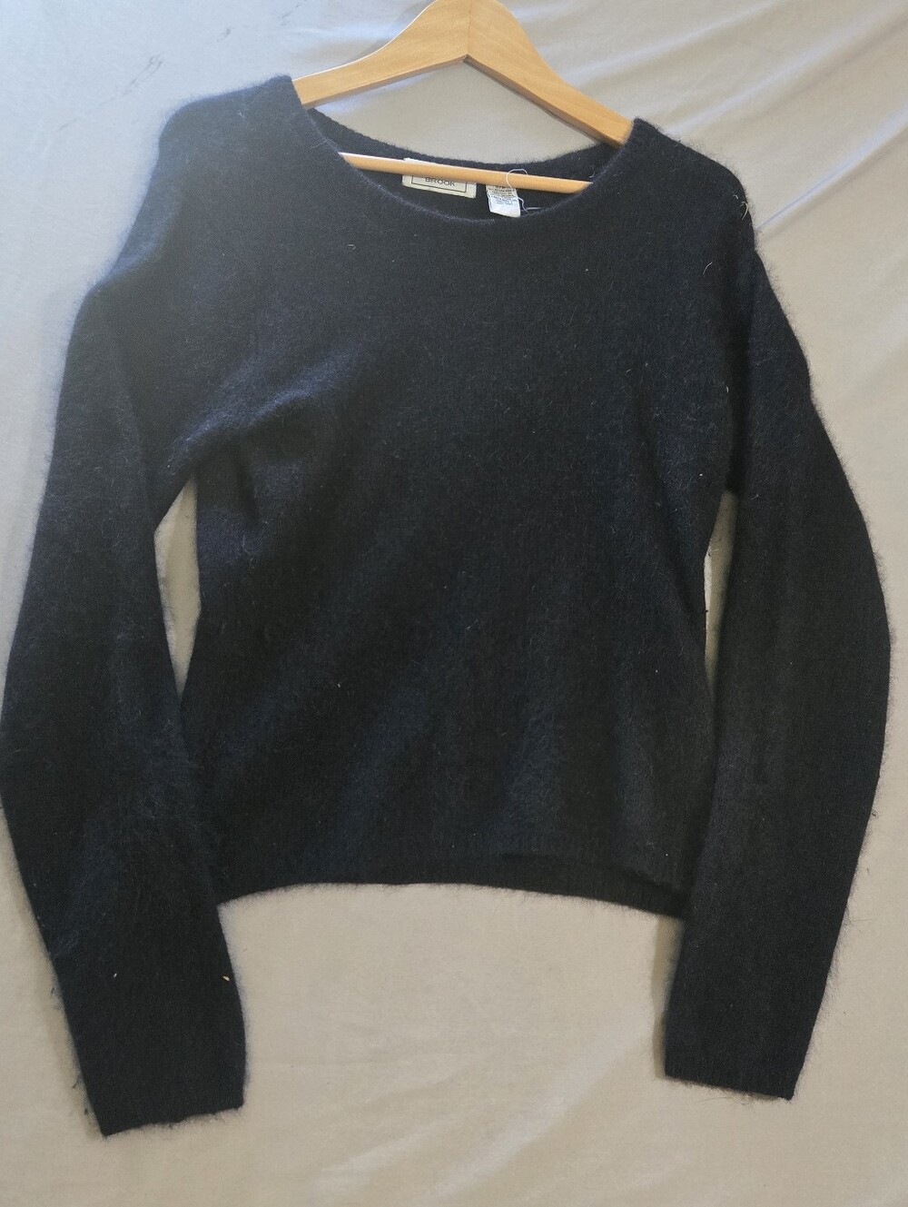 Angora Rabbit Hair Blend Ladies Pullover Sweater Crewneck Sz Small